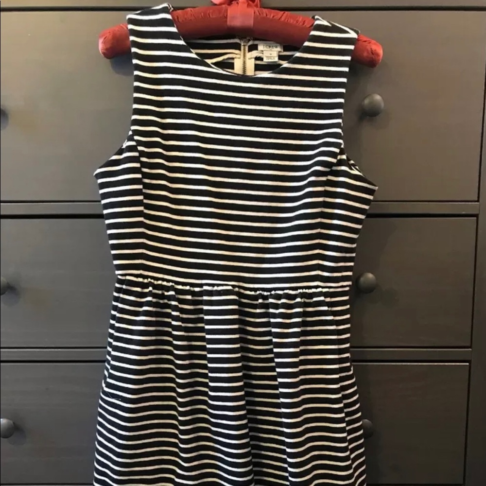 J crew striped dress